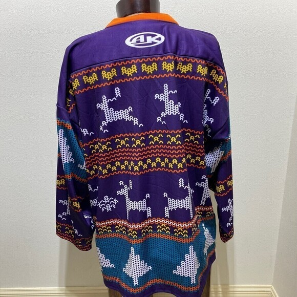 Sean Bonar - 2014-15 Orlando Solar Bears - Christmas Jersey - Back-Up Only XXL - Picture 6 of 12